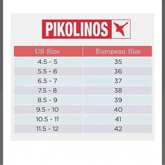 Pikolinos Puerto Vallarta Womens Sz 41 White/Brown Casual Wedge Sandals - Picture 10 of 10